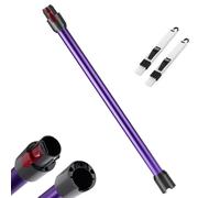 Tube d’extension compatible avec Dyson V7 V8 V10 V11 V15, Tube Télescopique Rigide, Barre d’extension avec Brosses 2-en-1, Accessoire Aspirateur (Violet)