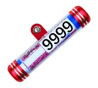 Tube d’immatriculation Moto - Support Disque Fiscal étanche 5.1x1.6 | d’Aluminium + ABS, Tube de sécurité cylindrique pour Documents, Ticket annuel, étiquette et Stockage Moto et Scoot