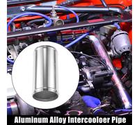 Tube d'admission d'air droit en alliage d'aluminium universel pour tuyau d'intercooler de voiture - Pack de 1, diamètre extérieur de 76mm (3 pouces), longueur de 152mm (6 pouces)
