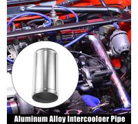 Tube d'admission d'air droit en alliage d'aluminium universel pour tuyau intercooler de voiture - Pack de 1, diamètre extérieur de 80mm (3,15"), longueur de 152mm (6")