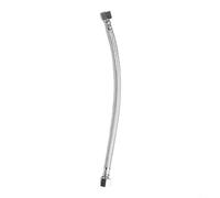 Tube d'admission de compresseur d'air à écrou hexagonal en acier inoxydable de 400 mm avec clapet anti-retour pour compresseurs d'huile de rechange compatible avec filetage intérieur 14/16/19 mm (M19)