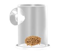 Tube d'alimentation en acrylique pour aquarium - Distributeur de nourriture fixe pour réservoir de poissons - Mécanisme de hachage innovant - Instrument d'alimentation pour grands et petits aquariums