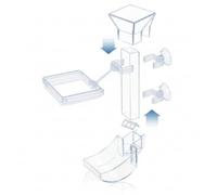 Tube d'alimentation en acrylique transparent pour aquarium, appareil d'alimentation pour crevettes, bassin d'alimentation pour poissons, tube d'alimentation d'aquarium, anneau d'alimentation