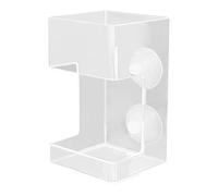 Tube d'alimentation pour aquarium - Distributeur d'aliments pour poissons - Avec ventouse - Fournitures d'alimentation claires - Bol de support alimentaire - Accessoires de réservoir Turtle Shrimp