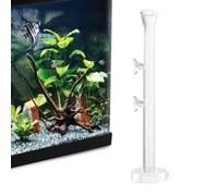 Tube d'alimentation pour Aquarium - Mangeoire à Poissons en Verre Transparent, Tube de précision de Haute qualité avec Bol Plat, Placement des Aliments | Outil d'alimentation d'aquarium de