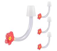 Tube d'alimentation pour colibris durable et facile à utiliser conçu pour nourrir les colibris avec précision, compatible avec la plupart des mangeoires, idéal résistant aux tubes transparents