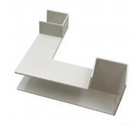 Tube d'aquarium tunnel d'observation en plastique caché pour grotte pour crevettes Betta Décoration sûre 12,5 cm (blanc)