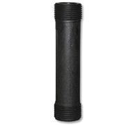 Tube d'attente plastique noir - MM 3/4 - 110 mm - Compteur d'eau - Itron
