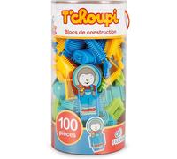 Tube De 100 Blocs Avec Une Figurine T¿Choupi¿Jouet Enfant 1 An Et Plus-Fabriqué En Europe-Jeu De Construction 1Er Âge-503726