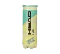 Tube de 3 balles de padel Head One Blanc TU