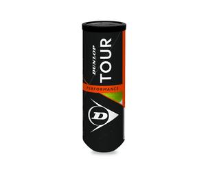 Tube de 3 balles de tennis Dunlop Tour Performance Jaune TU