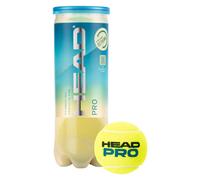 Head - Balles de tennis Head Pro - Unisexe pour adulte, Jaune - Pack de 3