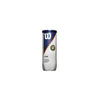 Tube de 3 balles de tennis Wilson Roland Garros All CT Blanc TU