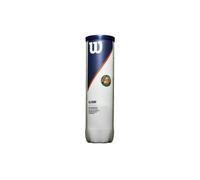 Tube de 4 balles de tennis Wilson Roland Garros All CT Blanc TU