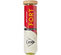 DUNLOP Fort Tournament Balle de Tennis - pour Sable, Terrain Dur et Gazon (4 Balles)