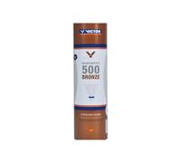 Tube de 6 volants de badminton Victor Nylon 500 Bleu TU