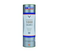 Tube de 6 volants de badminton Victor Nylon Shuttle 1000 Vert TU