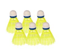Tube de 6 volants entraînement fluo Sporti France - jaune fluo