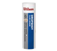 Tube de 6 volants Wilson Dropshot Blanc TU