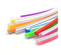 Tube de bande LED néon en silicone de 6 mm, canal diffuseur flexible et pliable, 1 pièce(Green)