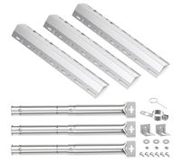 Tube de Brûleur Réglable pour Campingaz,Blooma,Charbroil,FirePlus,Pièces de Rechange de Universal Barbecue Brûleur en Acier Inoxydable,Brûleur Universel de Tube réglables (45629+42204-3PC, 30 à 72 CM)