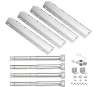 Tube de Brûleur Réglable pour Campingaz,Blooma,Charbroil,FirePlus,Pièces de Rechange de Universal Barbecue Brûleur en Acier Inoxydable,Brûleur Universel de Tube réglables (45629+42204 4PC, 30 à 72 CM)