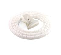 Tube de câble d’enveloppe en Spirale, Gaine en Spirale for câble de 1,5 mètre, de 8 mm à 22 mm, Multicolore(White 22mm Inside Diameter)