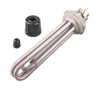 Tube De Chauffage, For Chauffe-eau À Immersion SUS304, Élément Chauffant Électrique DN32 Avec Tube De Sonde Et Bouchon À Vis(Only heater)