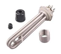 Tube De Chauffage, For Chauffe-eau À Immersion SUS304, Élément Chauffant Électrique DN32 Avec Tube De Sonde Et Bouchon À Vis(Bandwidth iron ring)