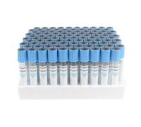 Tube de collecte de sang de citrate de sodium, 100 tubes stériles jetables à pression négative pour utilisation en laboratoire