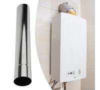 Tube de conduit de cheminée en acier inoxydable pour systèmes de cheminée, utilisé avec des appareils multi-combustibles, 6 cm de diamètre (30 cm)