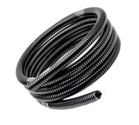 Tube de conduit ondulé en polyéthylène noir de 100 m pour protection de câble électrique industriel automobile AD10 AD11 AD13 Tailles -30 C à 100 C Facile à installer Résistant à l'abrasion (AD11)