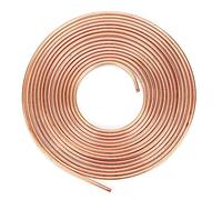 Tube de conduite de frein en cuivre é, robuste, antirouille, résistant à la corrosion, flexible et durable pour systèmes de freinage hydrauliques, systèmes de carburant, systèmes (A (doré))