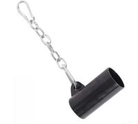 Tube de connecteur d'haltère compatible avec divers accessoires de poulie y compris les poignées de rangée assise et les barres de traction pour les entraînements de fitness