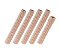 Tube de coussin d'orteil en Gel souple, 5 pièces, 15cm, manchons de doigt, couverture protection des orteils, Bandage pour soulager la douleur