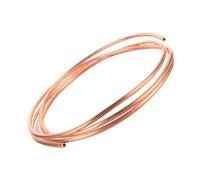 Tube de cuivre en bobine souple, Tube en cuivre rouge T2 99,9% OD 1,8-9,52 mm épaisseur 0,5-1,5 mm longueur 1-5 mètres for bricolage artisanat décoration intérieure(5 meter x 8mm x 0.6mm)