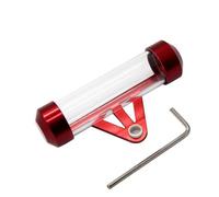 Tube de disque de taxe de moto universel, cadre de support cylindrique sécurisé, étanche, Compatible avec les pièces de moto automobile(Red)