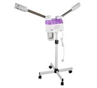 Tube de Doube Vapeur Visage, humidificateur, avec bras rotatif, panneau de commande LCD, atomisation de l'ozone, mode spray chaud, nettoyage des pores Norme européenne