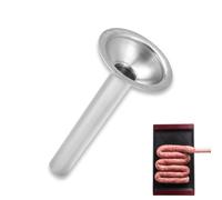 Tube de farce à saucisse en acier inoxydable, tube de farce entonnoir en acier inoxydable pour farce à saucisse manuelle, accessoire de hachoir à viande manuel diamètre 19 mm