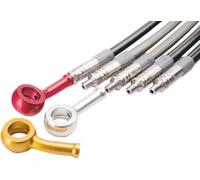 Tube de frein tressé en acier haute pression transparent 39 cm (15-3/8") Trw