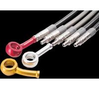 Tube de frein tressé en acier haute pression transparent 39 cm (15-3/8") Trw