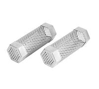 Tube de fumé à granulés de recours 2pcs de qualité inoxydable en acier en acier en acier inoxydable de qualité supérieure pour les grilles à granulés à charbon à gaz électrique (Hexagonal)