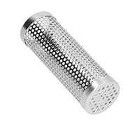 Tube de fumeur de granulés, boîte de fumeurs cylindriques, tube fumée de barbecue détachable en acier inoxydable, 5 heures de fumée gonflée, fumeur chaud ou froid, pour tous les (Length 15.3CM*High