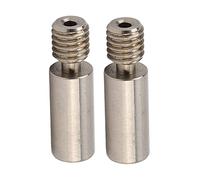 Tube de gorge Hotend entièrement métallique en alliage de titane, résistant aux hautes températures, intérieur lisse, usiné avec précision pour imprimante 3D, lot de 2 pièces (Style brillant)