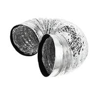 Tube de hotte de cuisine en papier d'aluminium, 1 pièce, tuyau d'échappement télescopique, Tube de séchage en papier d'aluminium (Color : Silver, Size : 200X15X15CM)