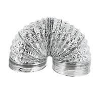 Tube de hotte de cuisine en papier d'aluminium, 1 pièce, tuyau d'échappement télescopique, Tube de séchage en papier d'aluminium (Color : Silver, Size : 200X16X16CM)