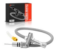 Tube de jauge de transmission flexible tressé en acier inoxydable 530 mm compatible avec GM 4L80E 4L60E TH350 TH400 700R4 Turbo SBC BBC Chevy