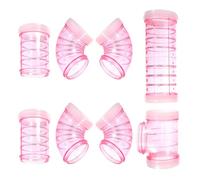 Tube de Labyrinthe DIY pour Hamster et Rat, Extérieur Rose en Plastique | Assemblage Simple, Démontage Rapide, Usage pour Aire de Jeu, Format Adapté aux Petits Rongeurs