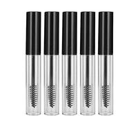 Tube de mascara vide 5 pièces, brosse à cils de qualité, contenants de mascara, rechargeable, petite taille et léger, pour crème pour cils, sérum pour sourcils ou sérum de