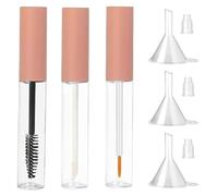 Tube de mascara vide et baguette 3pcs 10 ml de tubes à lèvres vides Style 2 tube d'eye-liner vide transparent avec inserts en caoutchouc tube eye-liner vide
